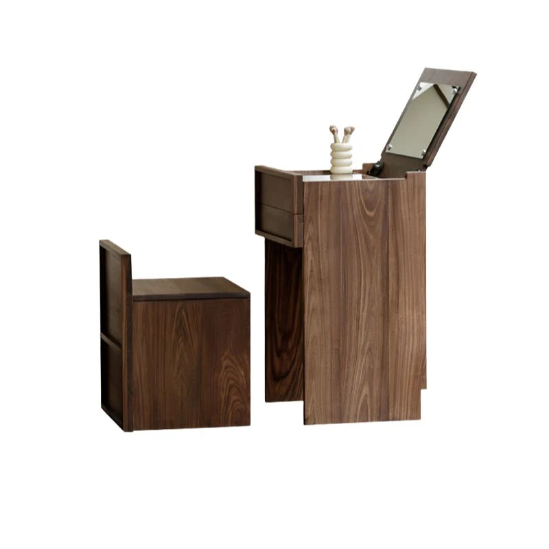 ceviz makyaj masası, kapaklı aynalı makyaj masası, takı düzenleyicili makyaj masası, kompakt makyaj çözümü, özel üretim, sipariş mobilya, ısmarlama mobilya, talent design makyaj masası