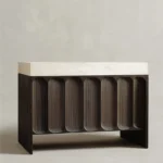 auren dresuar, masif ahşap dresuar, oluklu ahşap dresuar, traverten tablalı dresuar, modern dresuar tasarımı, özel üretim dresuar, özel ölçü dresuar, sipariş mobilya dresuar, ısmarlama mobilya, lüks konsol, mimari dresuar, talent design dresuar