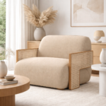 laven love seat koltuk, rattan kollu koltuk, özel üretim koltuk, özel ölçü koltuk, sipariş mobilya, ısmarlama mobilya, doğal rattan koltuk, boutique koltuk tasarımı, luxury love seat, modern bohem koltuk, talent design koltuk, el işçiliği koltuk, mimari oturma mobilyası