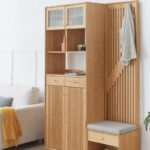 nova vestiyer dolabı, masif ahşap vestiyer, dikey lamel vestiyer dolabı, oturumlu vestiyer dolabı, modern giriş dolabı, özel üretim vestiyer, özel ölçü dolap, sipariş mobilya, ısmarlama mobilya, tasarım vestiyer dolabı, Talent Design vestiyer