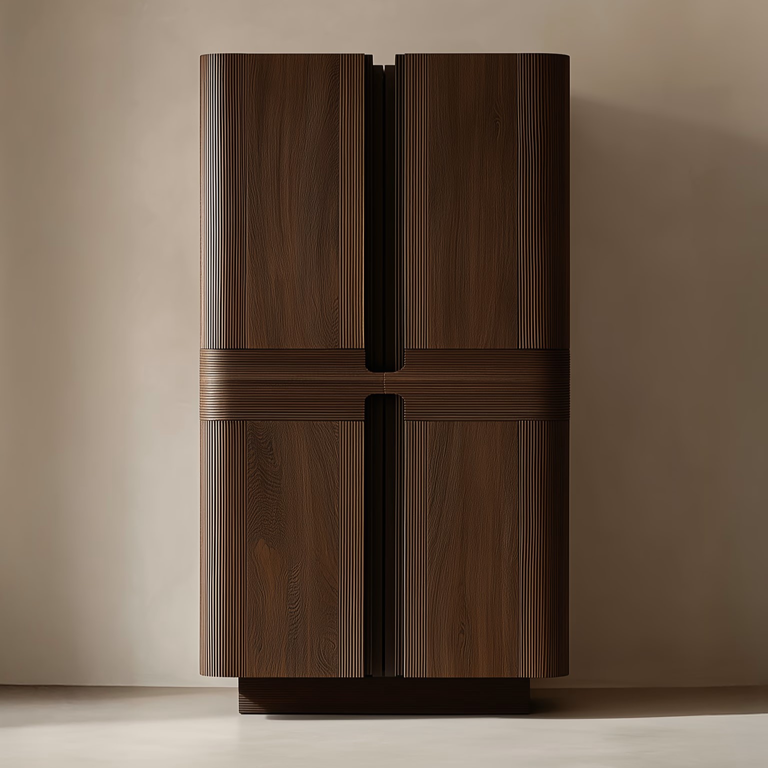 sevara büfe, özel üretim büfe, masif ahşap büfe, dikey formlu büfe, heykelsi büfe tasarımı, sipariş mobilya, ısmarlama mobilya, özel ölçü mobilya, modern lüks büfe, talent design büfe