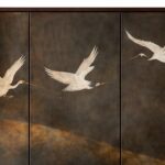 aeris karyola, turna motifli karyola, özel tasarım karyola, platform yatak, ahşap başlıklı yatak, modern karyola, japandi karyola, tasarım yatak, özel üretim karyola, özel ölçü karyola, sipariş karyola, ısmarlama karyola, talent design yatak, butik otel karyolası, designer bed, statement headboard bed