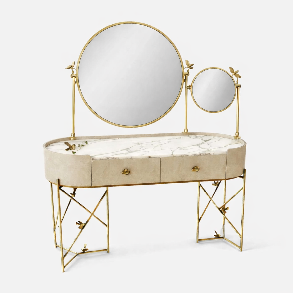 ozel olcu makyaj masasi, siparis mobilya, ozel uretim makyaj masasi, mermer ust makyaj masasi, luks modern makyaj masasi