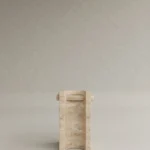 traverten yan sehpa, ozel uretim sehpa, masif tas sehpa, modern minimalist sehpa, siparis mobilya