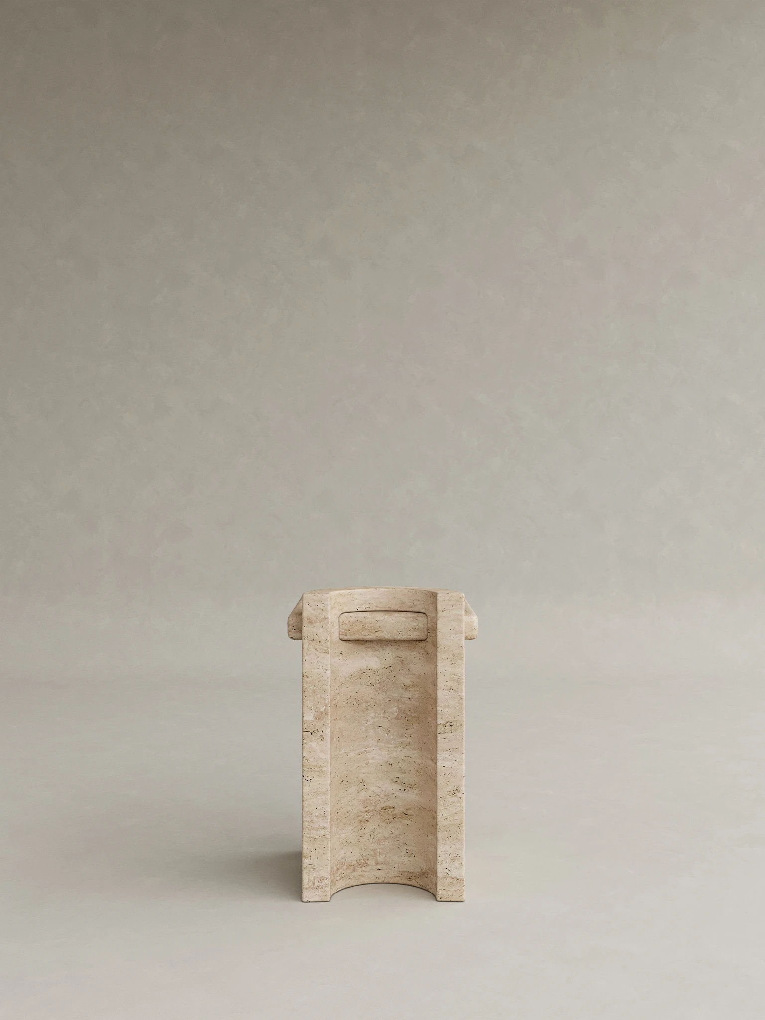 traverten yan sehpa, ozel uretim sehpa, masif tas sehpa, modern minimalist sehpa, siparis mobilya