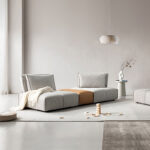 bespoke köşe kanepe modern tasarım, custom made modüler köşe kanepe japandi stil, handcrafted lüks oturma grubu scandinavian akım, made to order çağdaş köşe koltuk RH estetiği, özel üretim köşe kanepe minimal çizgi