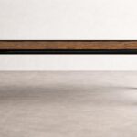 kavisli metal ayak masa özel üretim, ceviz kaplama modern masa özel ölçü sipariş mobilya, ısmarlama mobilya endüstriyel yemek masası tasarım, metal çerçeveli masa modern dining table ahşap tabla, siyah metal ayaklı masa çağdaş tasarım mobilya