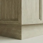 masif mese panel detayli puf tasarimi, dosemeli modern ahsap puf, ozel uretim ottoman tasarimi, panel govdeli minimal puf, japandi stil modern puf