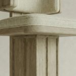 masif ahsap bar sandalyesi dosemeli oturum, blok ayak modern bar taburesi ozel uretim, japandi stil mutfak bar sandalyesi modeli, ayak destekli bar sandalyesi siparis mobilya, modern ahsap bar sandalyesi ismaralama mobilya