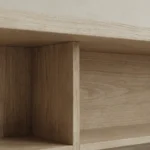 masif mese panel yuzey orta sehpa, acik rafli modern coffee table tasarimi, ozel uretim ahsap orta sehpa, grid form minimal sehpa tasarimi, panel detayli modern orta sehpa