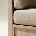 masif ahsap kanepe minimal platform tasarim, ozel uretim modern kanepe modeli siparis mobilya, japandi stil low profile kanepe tasarimi, panel detayli ahsap kanepe ismaralama mobilya, modern dosemeli kanepe masif govde