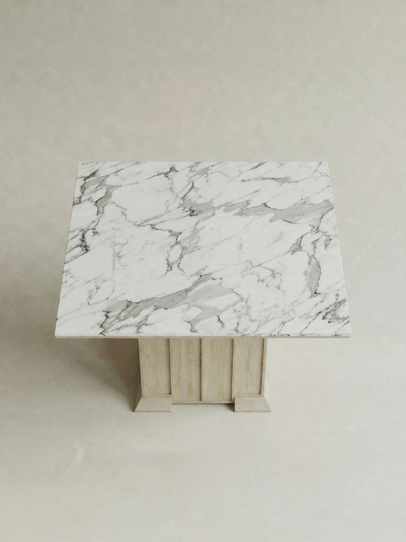 mermer ust yuzey masa dikey panel ayak, masif mese heykelsi dining table tasarimi, ozel uretim mermer yemek masasi, modern japandi masa modeli panel ayak, ince tabla merkezi ayak masa tasarimi