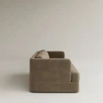 yumuşak blok form kanepe geniş oturum özel ölçü, minimal modern kanepe sipariş mobilya, ısmarlama mobilya low profile lounge sofa tasarım, keten dokulu sade kanepe modern stil, özel üretim modern kanepe geniş oturum