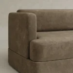 yumuşak blok form kanepe geniş oturum özel ölçü, minimal modern kanepe sipariş mobilya, ısmarlama mobilya low profile lounge sofa tasarım, keten dokulu sade kanepe modern stil, özel üretim modern kanepe geniş oturum