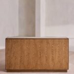 kanalli ahsap modern bufet tasarimi, pirinc detayli luxury sideboard, ozel uretim modern bufet dolabi, mimari cepheli ahsap bufet tasarimi, modern luxury yemek odasi bufesi