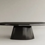parlak lake orta sehpa organik form özel ölçü, monolitik ayaklı sehpa sipariş mobilya, ısmarlama mobilya modern lake coffee table tasarım, minimal heykelsi sehpa parlak yüzey, özel üretim sehpa organik form tasarım