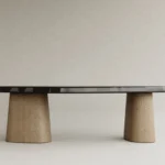 parlak lake dresuar organik form özel ölçü, dokulu ayaklı modern dresuar sipariş mobilya, ısmarlama mobilya heykelsi console tasarım, minimal lake giriş dresuarı kontrast yüzey, özel üretim modern dresuar tasarım