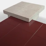 mobilya kırmızı lake sehpa modern tasarım, traverten sehpa doğal taş minimal coffee table, modüler sehpa kombinasyon tasarım modern iç mekan