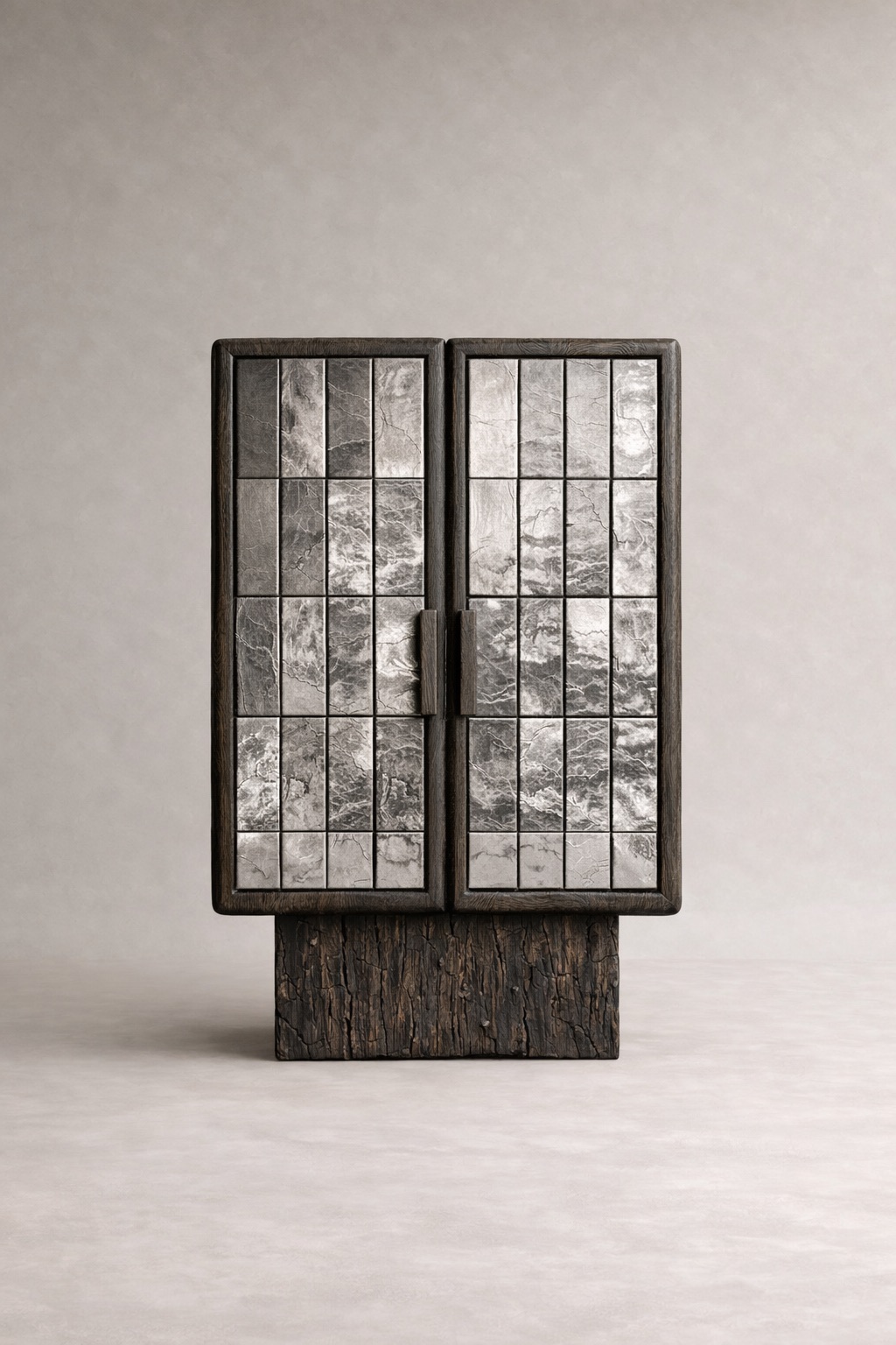 yanik ahsap vitrin bufe tasarimi, seramik panelli modern vitrin dolap, ozel uretim cam kapakli bufe, shou sugi ban designer vitrin modeli, statement modern depolama mobilyasi