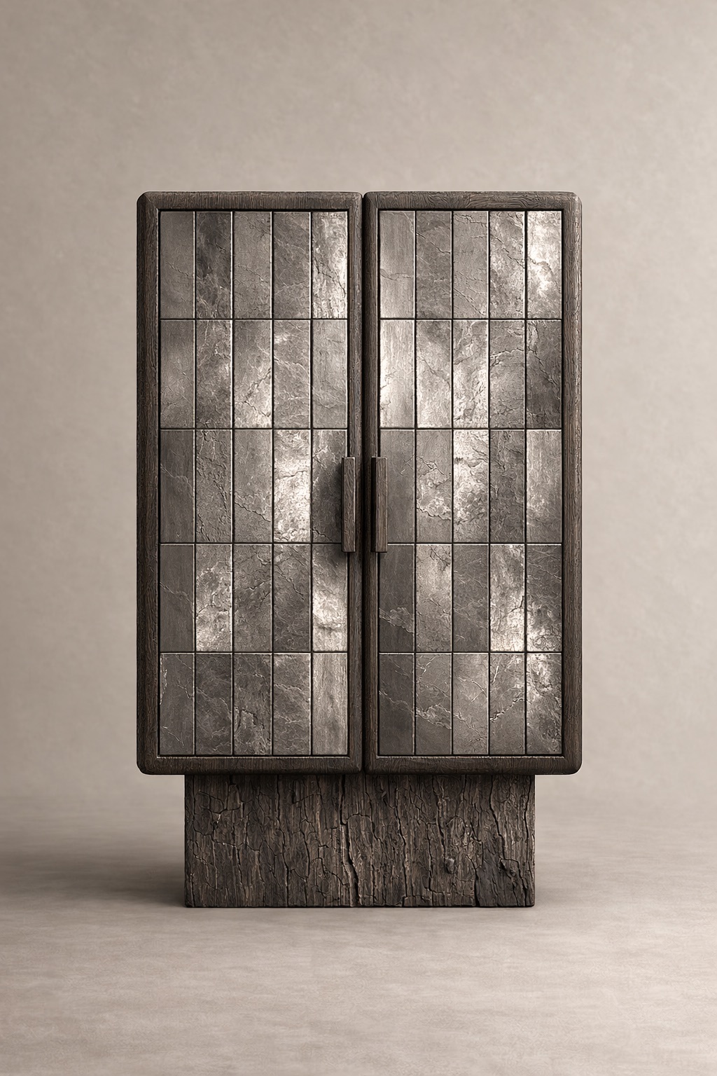 yanik ahsap vitrin bufe tasarimi, seramik panelli modern vitrin dolap, ozel uretim cam kapakli bufe, shou sugi ban designer vitrin modeli, statement modern depolama mobilyasi