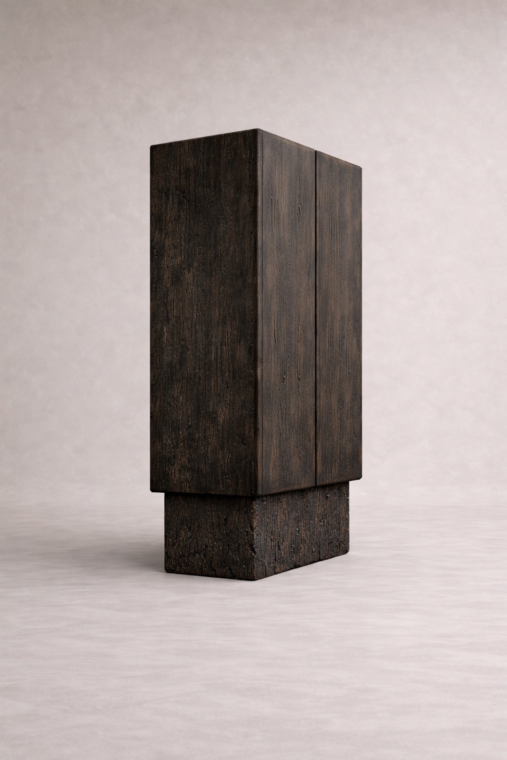 yanik ahsap vitrin bufe tasarimi, seramik panelli modern vitrin dolap, ozel uretim cam kapakli bufe, shou sugi ban designer vitrin modeli, statement modern depolama mobilyasi