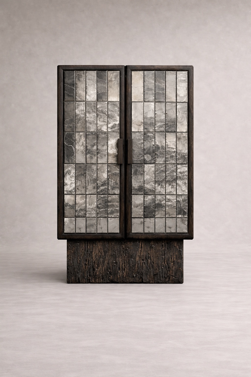 yanik ahsap vitrin bufe tasarimi, seramik panelli modern vitrin dolap, ozel uretim cam kapakli bufe, shou sugi ban designer vitrin modeli, statement modern depolama mobilyasi