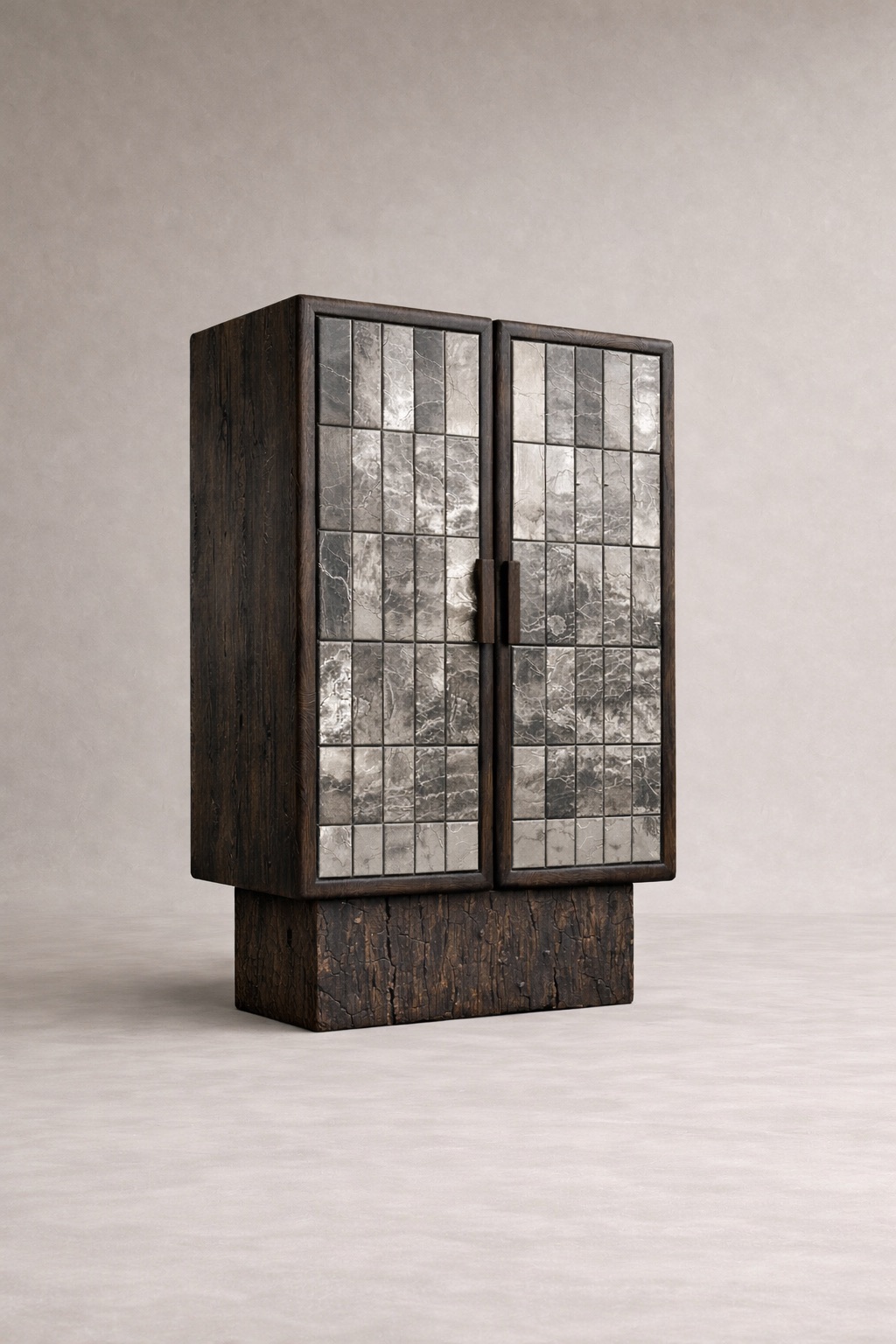 yanik ahsap vitrin bufe tasarimi, seramik panelli modern vitrin dolap, ozel uretim cam kapakli bufe, shou sugi ban designer vitrin modeli, statement modern depolama mobilyasi