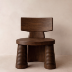 torna ayaklı masif ahşap sandalye, heykelsi tasarım sandalye özel ölçü, modern rustic yemek sandalyesi sipariş mobilya, ısmarlama mobilya ahşap sandalye tasarım, artisan masif ahşap sandalye ceviz meşe