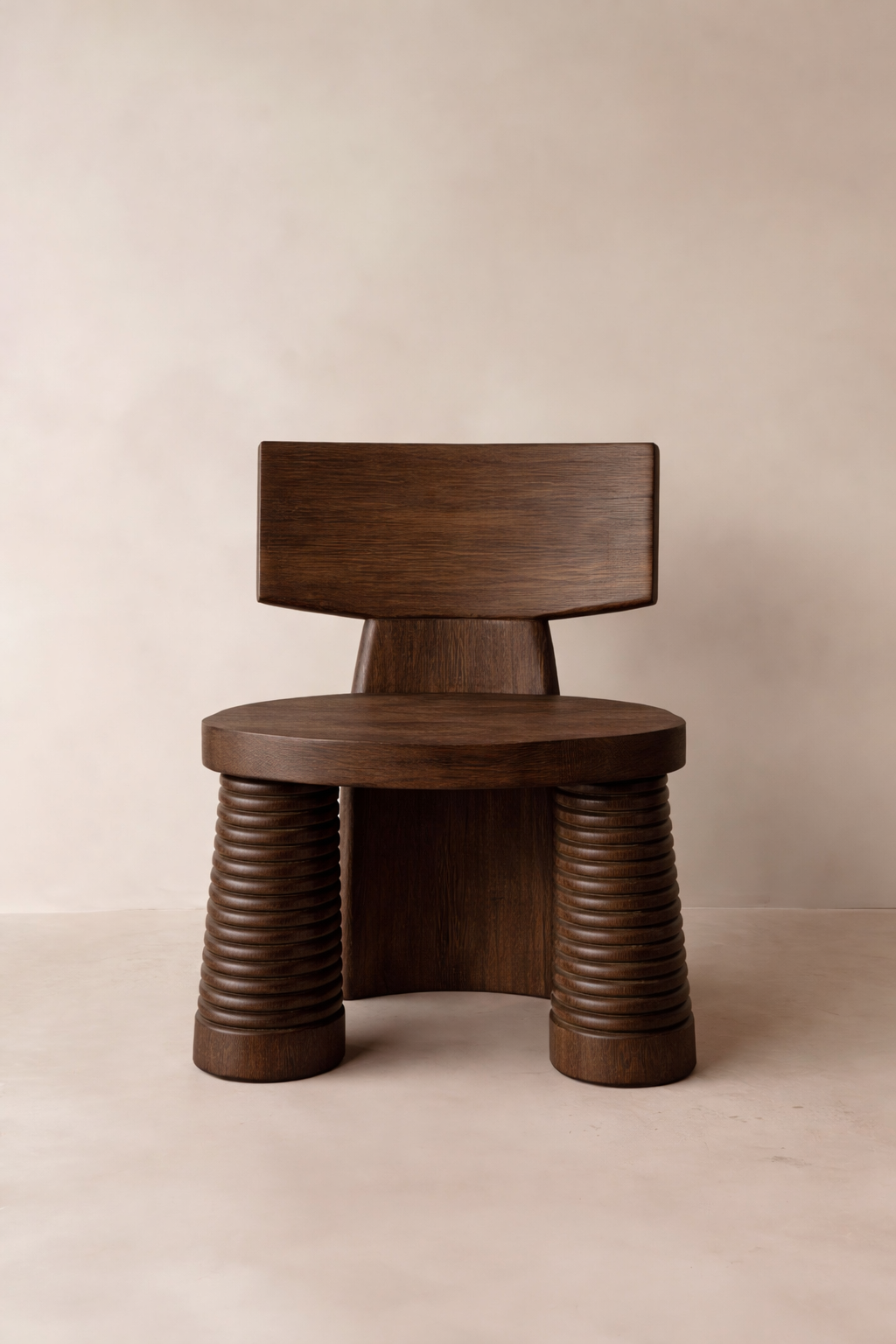 torna ayaklı masif ahşap sandalye, heykelsi tasarım sandalye özel ölçü, modern rustic yemek sandalyesi sipariş mobilya, ısmarlama mobilya ahşap sandalye tasarım, artisan masif ahşap sandalye ceviz meşe