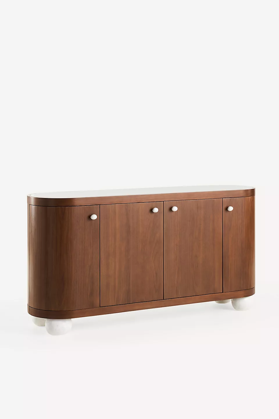 yesil lake oval form bufe tasarimi, pirinc kulplu modern sideboard, ozel uretim lake bufe dolabi, kure ayakli modern bufe tasarimi, high gloss modern bufe