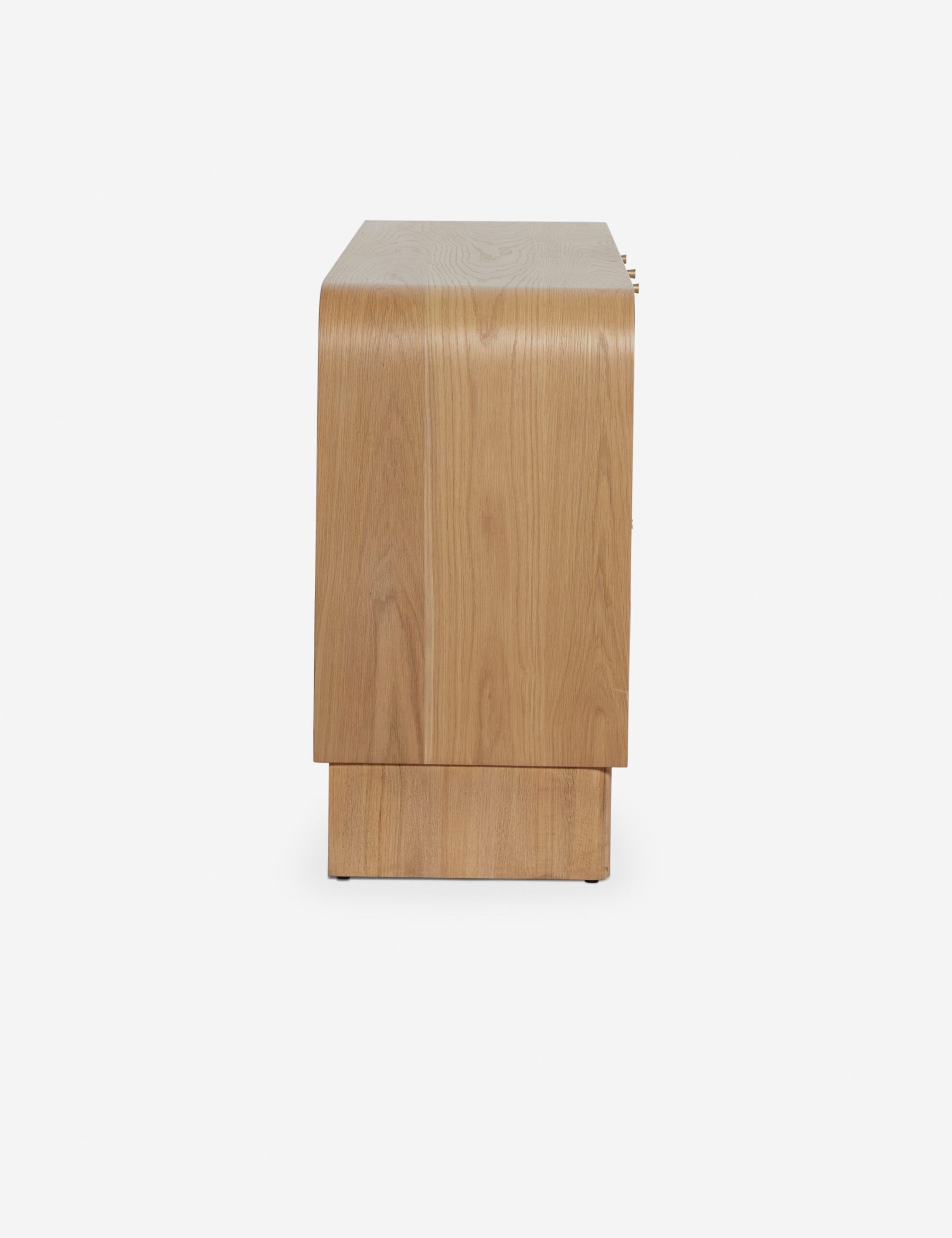 meşe gövdeli rattan panel büfe, japandi tarzı doğal ahşap sideboard tasarımı, masif meşe çekmeceli rattan kapaklı büfe, özel üretim skandinav stil büfe dolabı, doğal dokulu minimal ahşap büfe