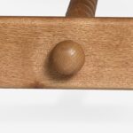 masif meşe oval yemek masası, torna ayaklı rustik ahşap masa, dekoratif bağlantı kirişli yemek masası, özel üretim masif meşe dining table, klasik modern torna ayaklı masa