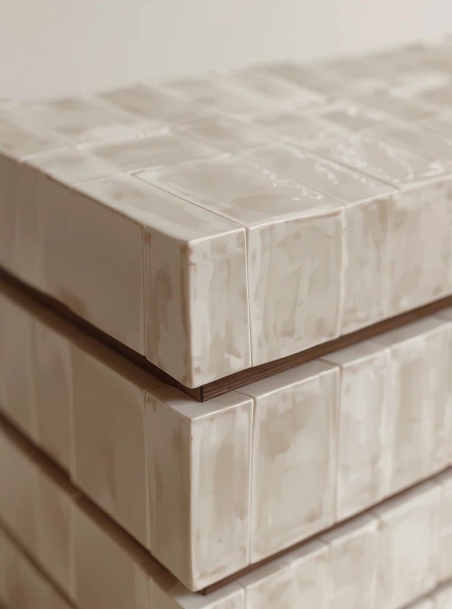 seramik kaplama şifonyer modüler yüzey özel üretim, katmanlı şifonyer özel ölçü sipariş mobilya, ısmarlama mobilya modern minimal şifonyer tasarım, seramik panel depolama ünitesi ahşap detaylı, dokulu yüzey şifonyer mimari tasarım mobilya