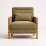 kök kaplama ahşap berjer koltuk, ceviz kök kaplama yan panelli lounge chair, geniş oturumlu modern berjer koltuk, özel üretim kaplama ahşap berjer, doğal kaplama gövdeli tasarım koltuk