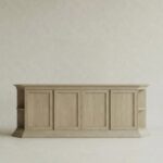 masif mese panel kapak bufe tasarimi, modern yemek odasi bufe dolabi, ozel olcu bufe tasarimi, ozel uretim ahsap bufe, mimari panel detayli bufe