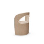 kavisli modern sandalye, kontrast döşemeli sandalye tasarımı, özel üretim sandalye, sipariş mobilya sandalye, ısmarlama modern sandalye