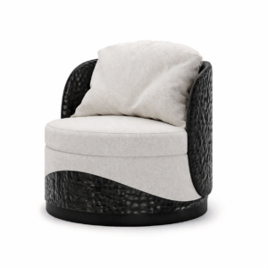 özel üretim koltuk, özel ölçü çatlak lake koltuk, kontrast yüzey tasarım koltuk, heykelsi modern lounge koltuk, ısmarlama organik form koltuk