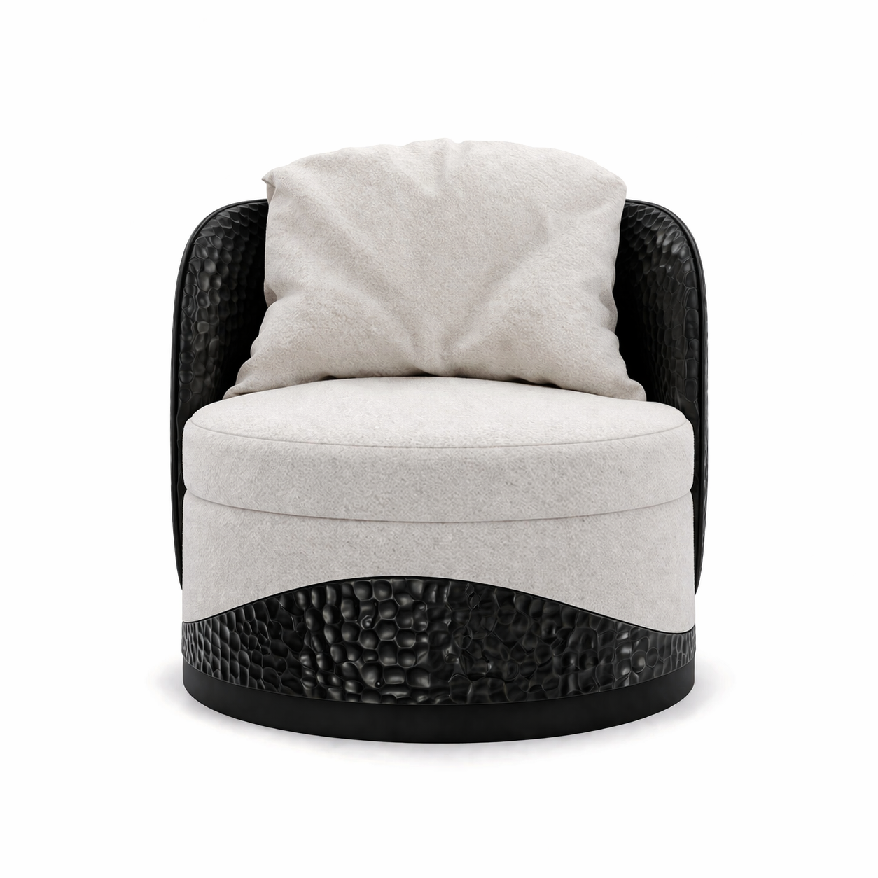 özel üretim koltuk, özel ölçü çatlak lake koltuk, kontrast yüzey tasarım koltuk, heykelsi modern lounge koltuk, ısmarlama organik form koltuk