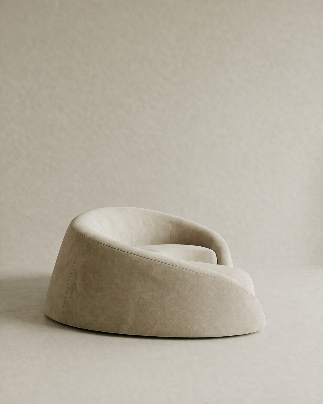 kavisli modern kanepe, yarım ay form kanepe, özel üretim lounge kanepe, sipariş mobilya heykelsi kanepe, ısmarlama minimal kanepe