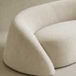 kavisli modern kanepe, yarım ay form kanepe, özel üretim lounge kanepe, sipariş mobilya heykelsi kanepe, ısmarlama minimal kanepe