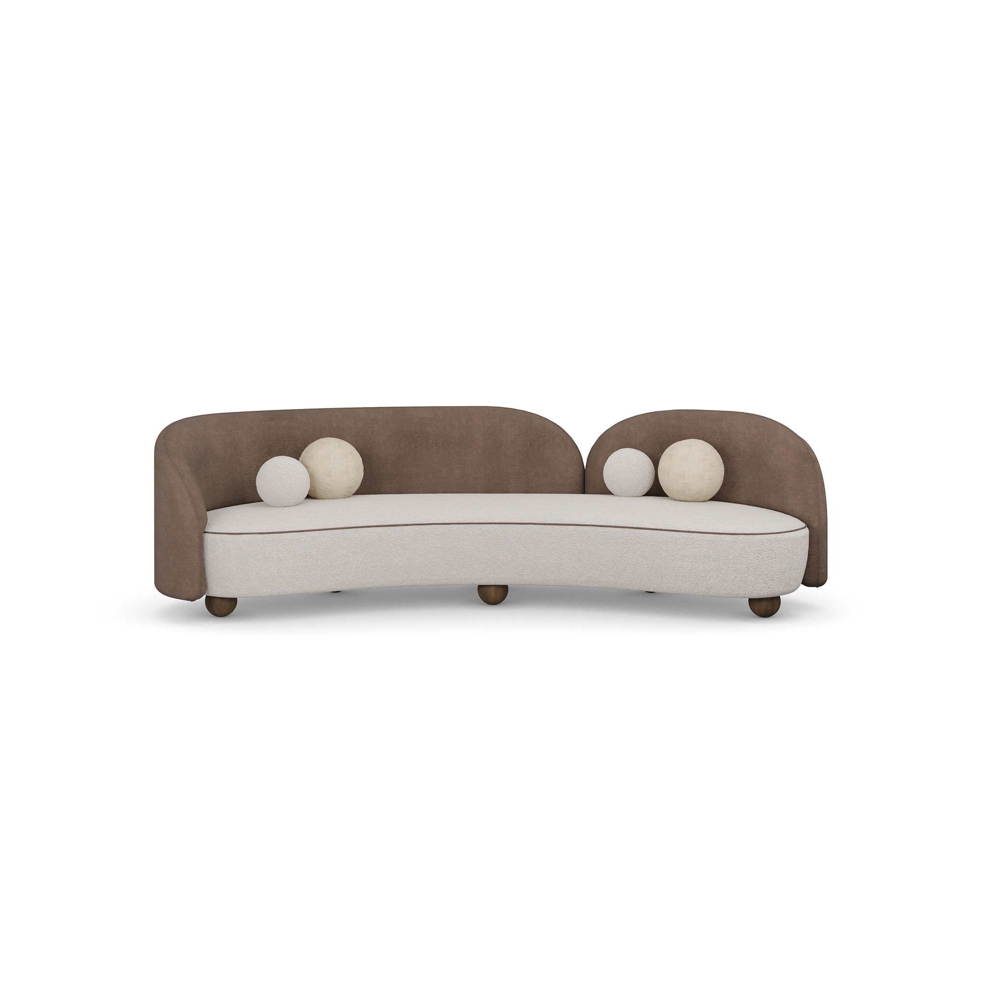 özel üretim organik form kanepe, özel ölçü modern kanepe iki ton kumaş, ısmarlama tasarım lounge kanepe, yuvarlak hatlı minimal kanepe, ahşap ayaklı modern kanepe