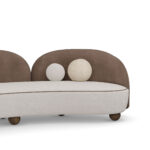 özel üretim organik form kanepe, özel ölçü modern kanepe iki ton kumaş, ısmarlama tasarım lounge kanepe, yuvarlak hatlı minimal kanepe, ahşap ayaklı modern kanepe