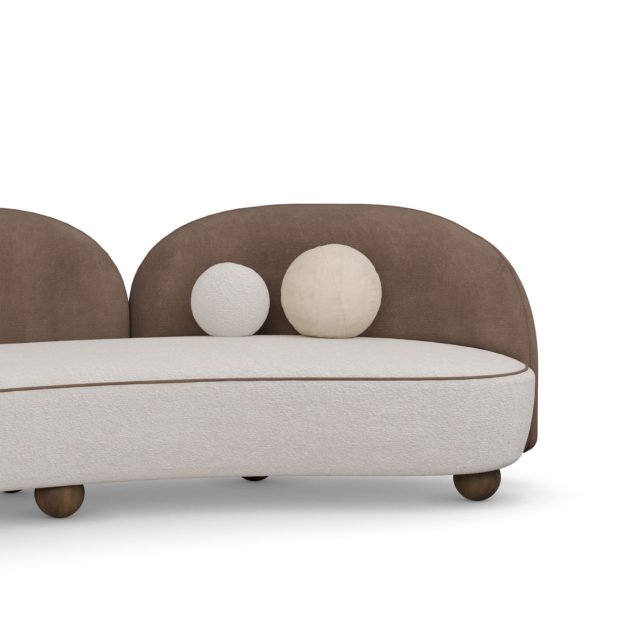 özel üretim organik form kanepe, özel ölçü modern kanepe iki ton kumaş, ısmarlama tasarım lounge kanepe, yuvarlak hatlı minimal kanepe, ahşap ayaklı modern kanepe