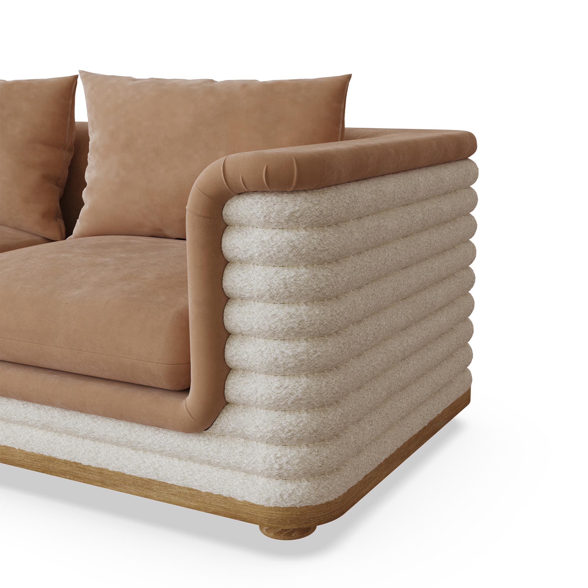 katmanlı boucle kanepe, deri oturum modern kanepe, özel üretim lounge kanepe, sipariş mobilya geniş kanepe, ısmarlama modern koltuk