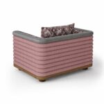 katmanlı döşemeli koltuk özel üretim, kontrast deri detaylı koltuk özel ölçü sipariş mobilya, ısmarlama mobilya modern lounge koltuk tasarım, desenli kumaşlı koltuk lüks interior, geniş oturum konfor koltuk modern tasarım