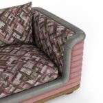 katmanlı döşemeli koltuk özel üretim, kontrast deri detaylı koltuk özel ölçü sipariş mobilya, ısmarlama mobilya modern lounge koltuk tasarım, desenli kumaşlı koltuk lüks interior, geniş oturum konfor koltuk modern tasarım