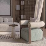 oval form modern koltuk, boucle kumaş lounge koltuk, özel üretim heykelsi koltuk, sipariş mobilya modern koltuk, ısmarlama tasarım koltuk