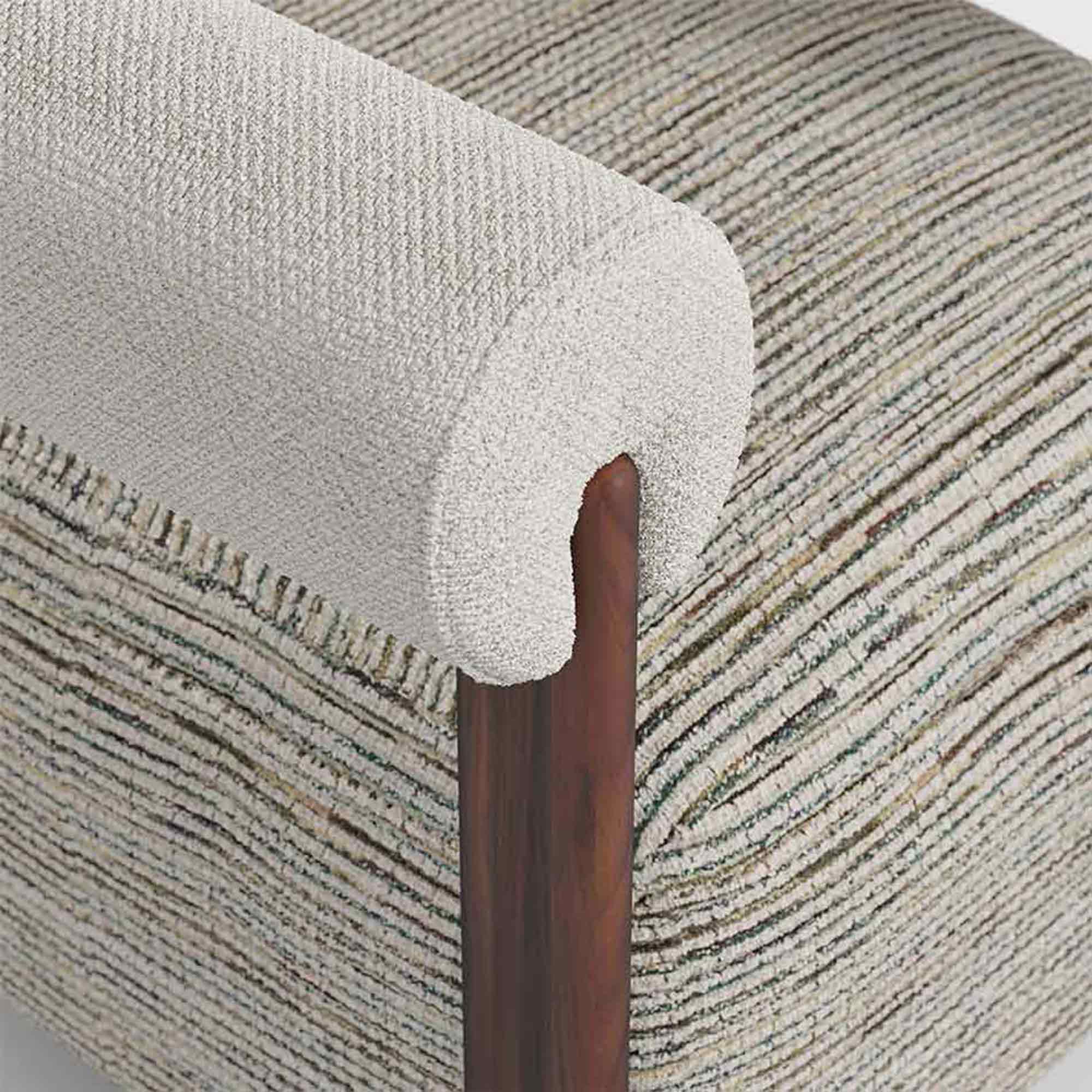 oval form modern koltuk, boucle kumaş lounge koltuk, özel üretim heykelsi koltuk, sipariş mobilya modern koltuk, ısmarlama tasarım koltuk