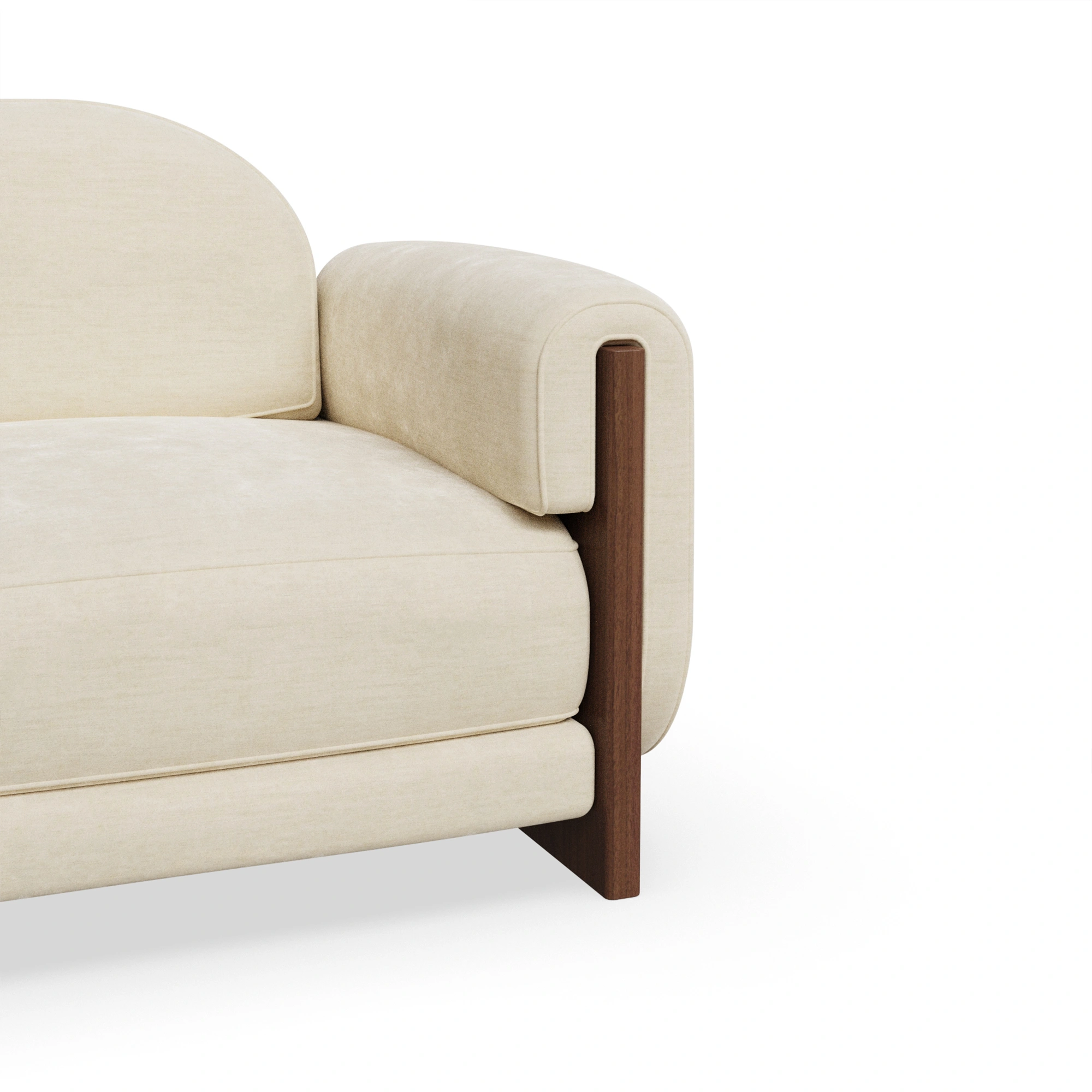 ahşap detaylı modern koltuk, kavisli sırt tasarım koltuk, özel üretim lounge koltuk, sipariş mobilya tekli koltuk, ısmarlama modern koltuk