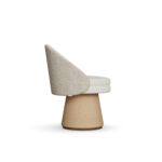 özel üretim sandalye, özel ölçü yemek sandalyesi, heykelsi modern sandalye, konik taban tasarım sandalye, ısmarlama dining chair